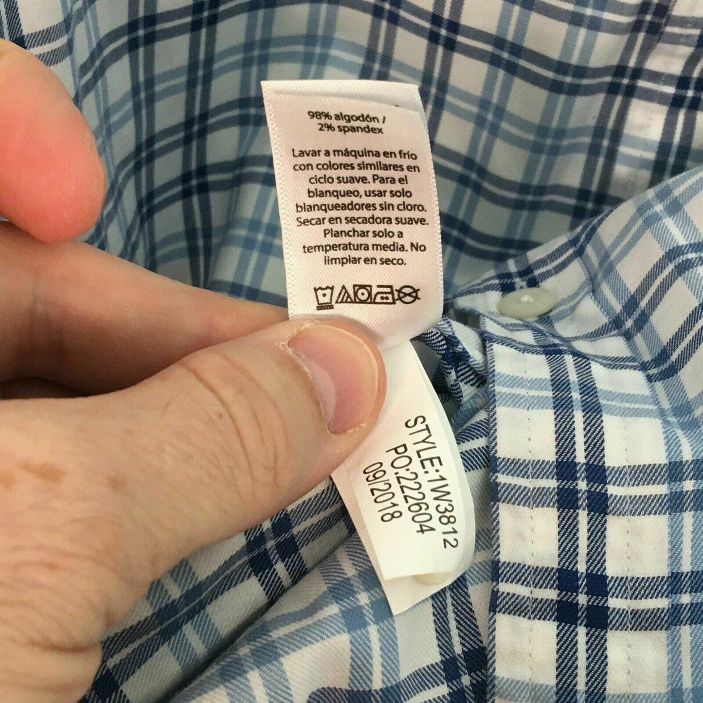 Vineyard Vines Mens Slim Fit Button Down Tucker Shirt - Blue White Plaid - Size L