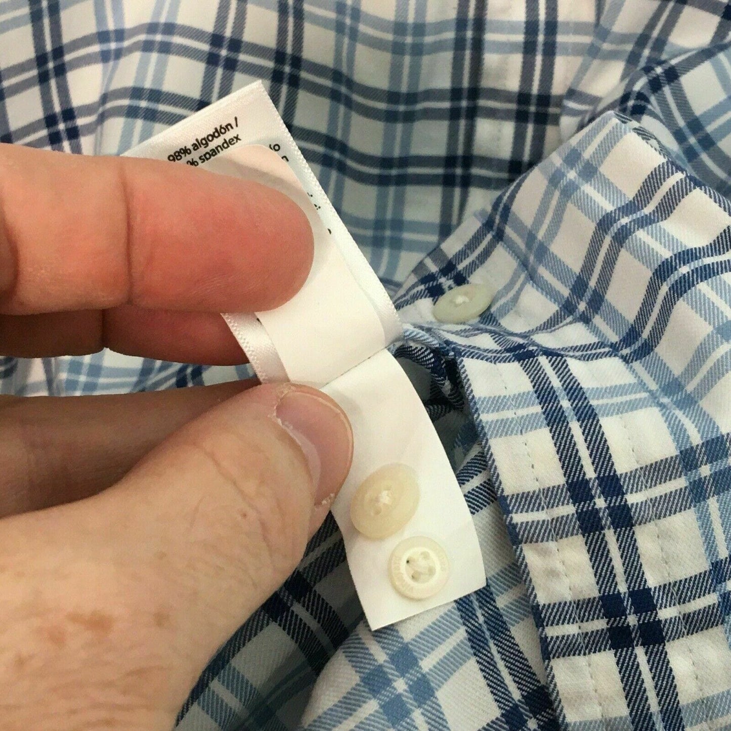 Vineyard Vines Mens Slim Fit Button Down Tucker Shirt - Blue White Plaid - Size L