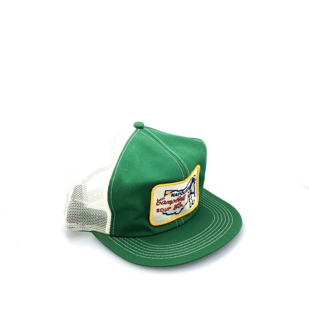 Vintage K-Products Green Mesh Trucker Hat | Campbell Soup Co. Napoleon OH Patch | OSFA