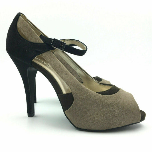 Stunning XAppeal Womens Brown Black Stiletto Heels Size 8.5 - Very Good