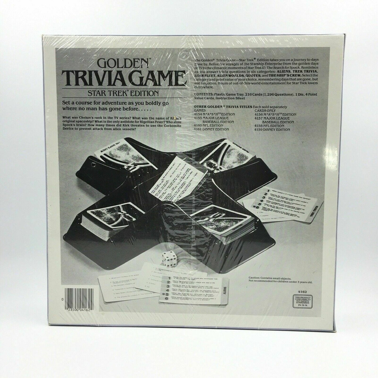 Western Publishing | Golden Star Trek 1000 Card Trivia Game | Vintage NIB