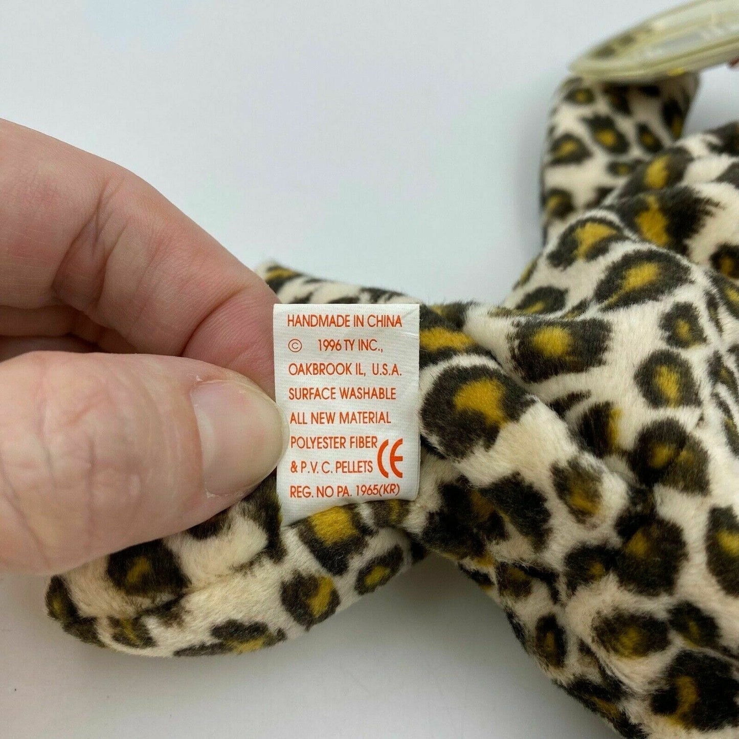 Ty Original Beanie Babies Freckles The Leopard Plush Toy 1996 Excellent Cond. Vintage