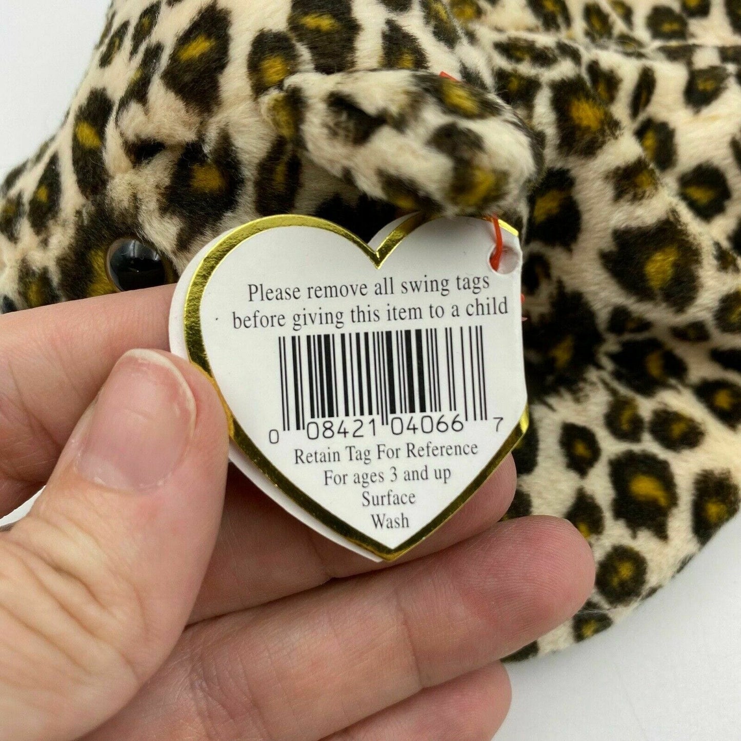 Ty Original Beanie Babies Freckles The Leopard Plush Toy 1996 Excellent Cond. Vintage