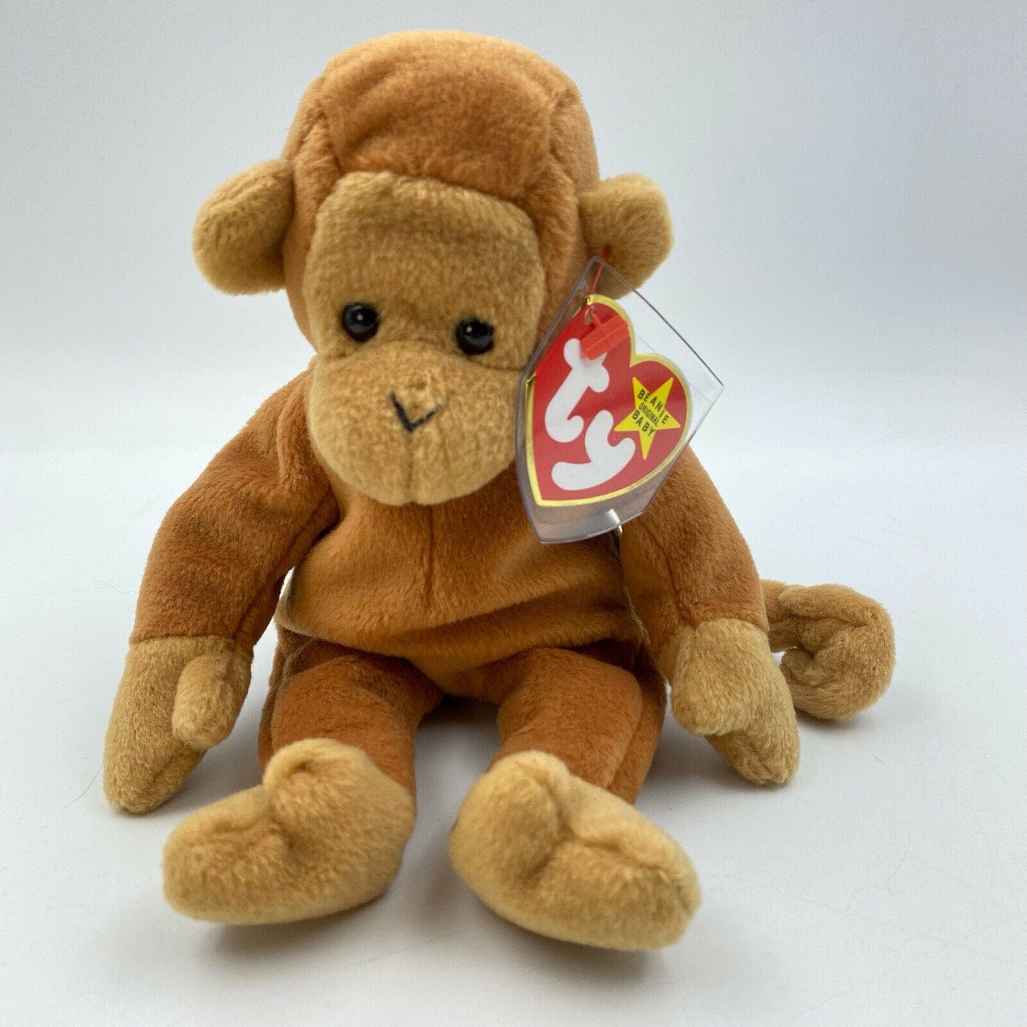 Ty Original Beanie Babies Bongo Monkey Plush Toy Excellent Cond. 1995