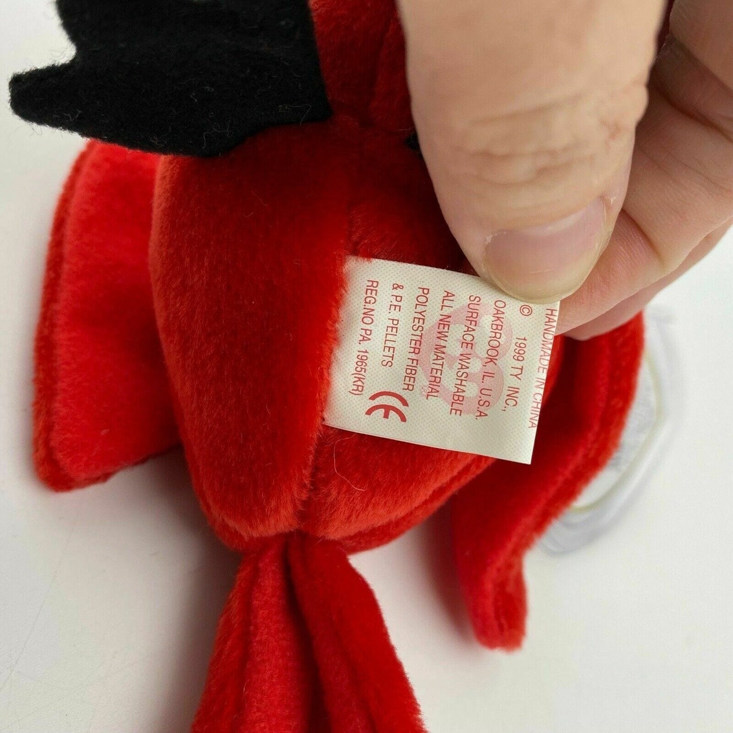 Ty Original Beanie Babies Mac The Cardinal Plush Toy 1998 Excellent Cond. Vintage