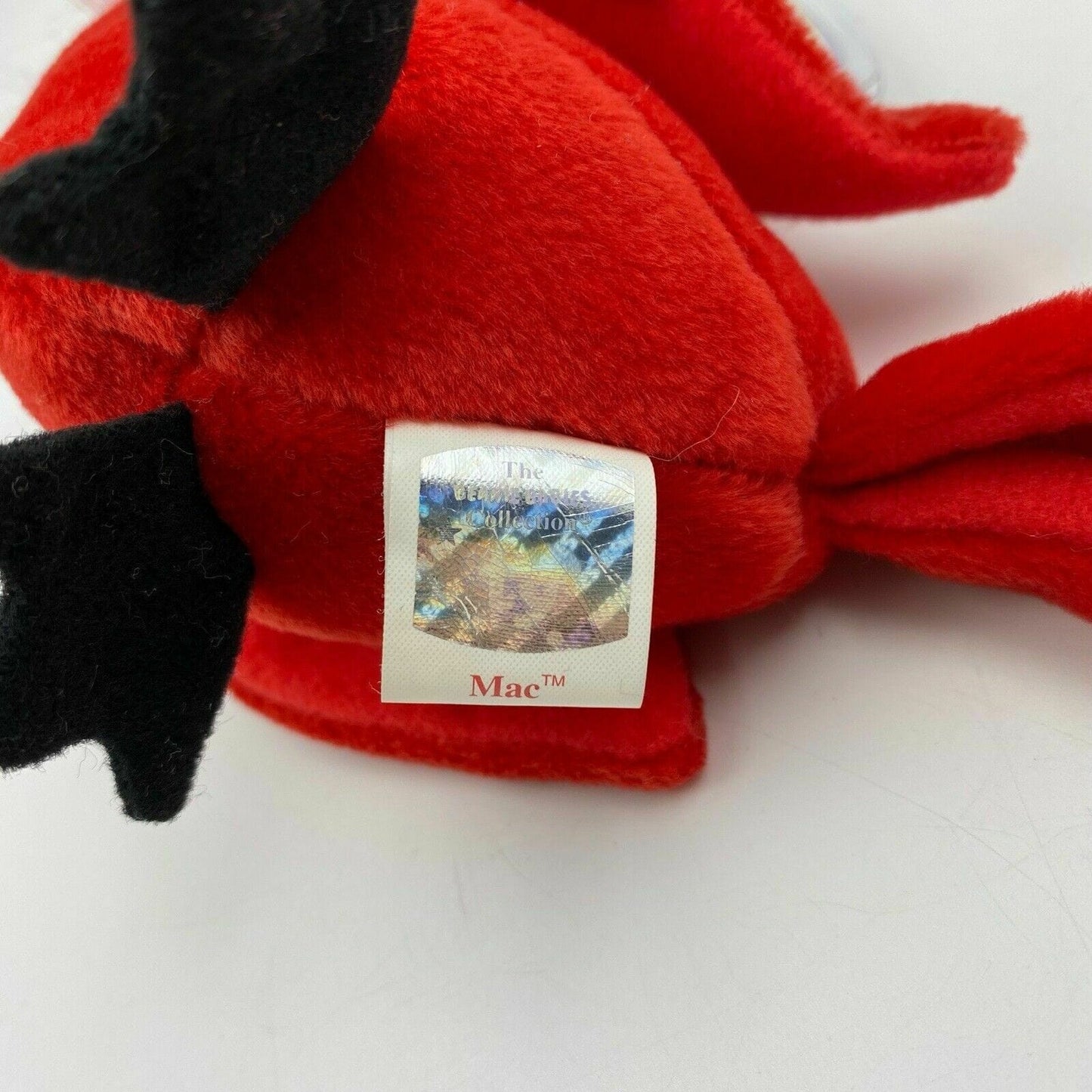 Ty Original Beanie Babies Mac The Cardinal Plush Toy 1998 Excellent Cond. Vintage