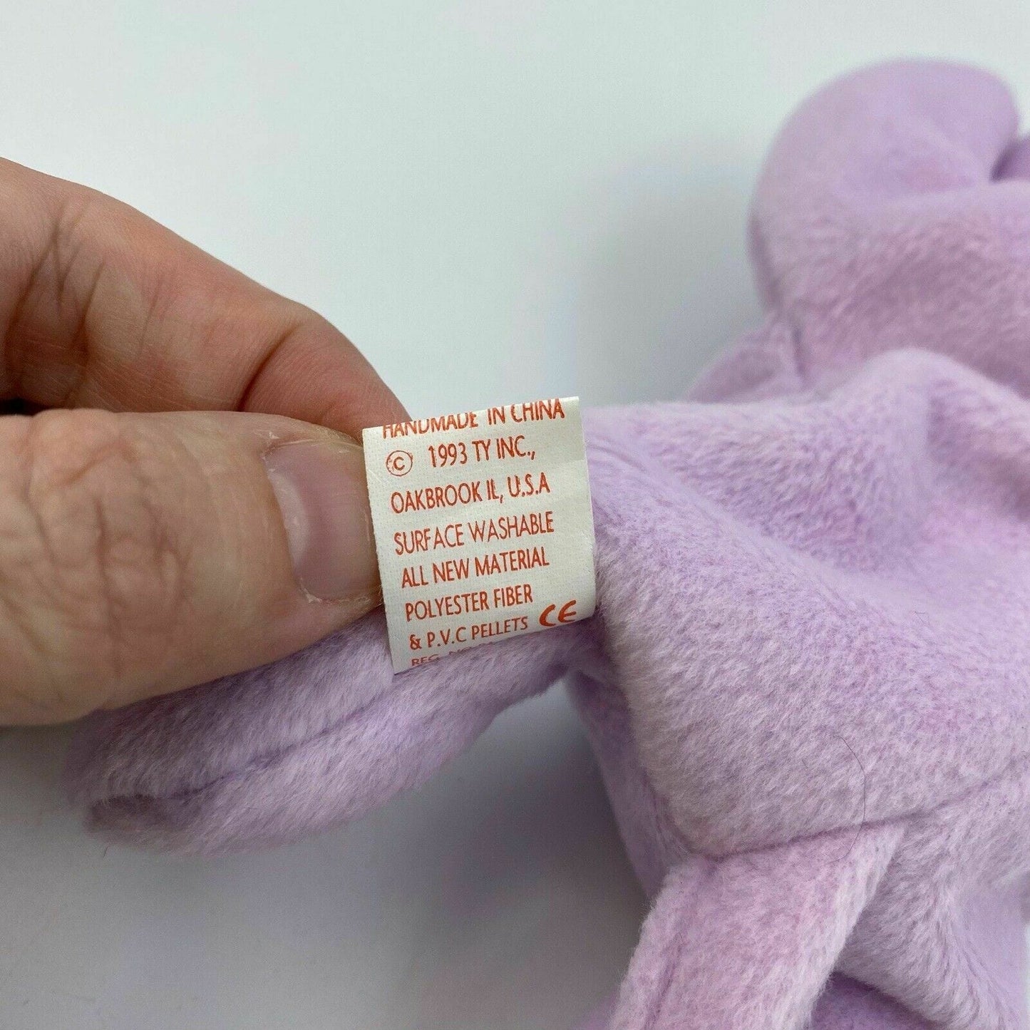 Ty Original Beanie Babies Happy the Elephant Plush Toy | Gray