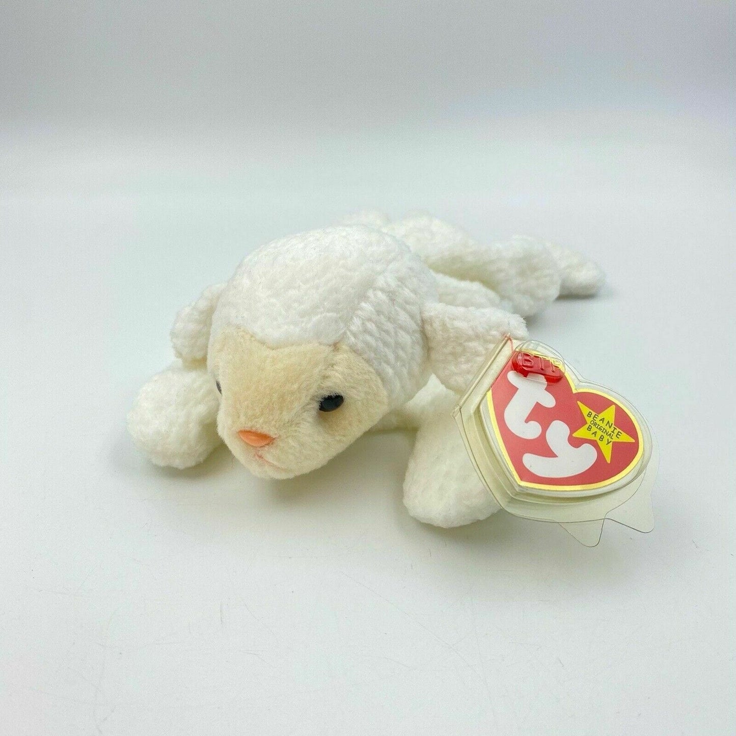 Ty Original Beanie Babies Fleece The Sheep Plush Toy 1996 Excellent Cond.