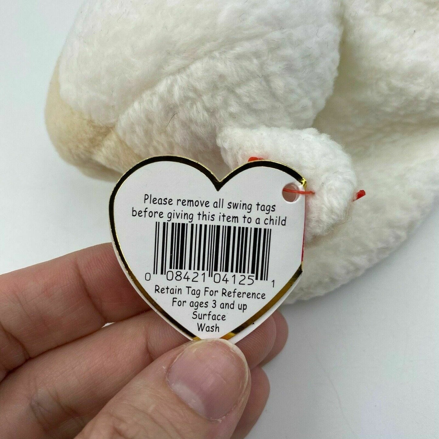 Ty Original Beanie Babies Fleece The Sheep Plush Toy 1996 Excellent Cond.