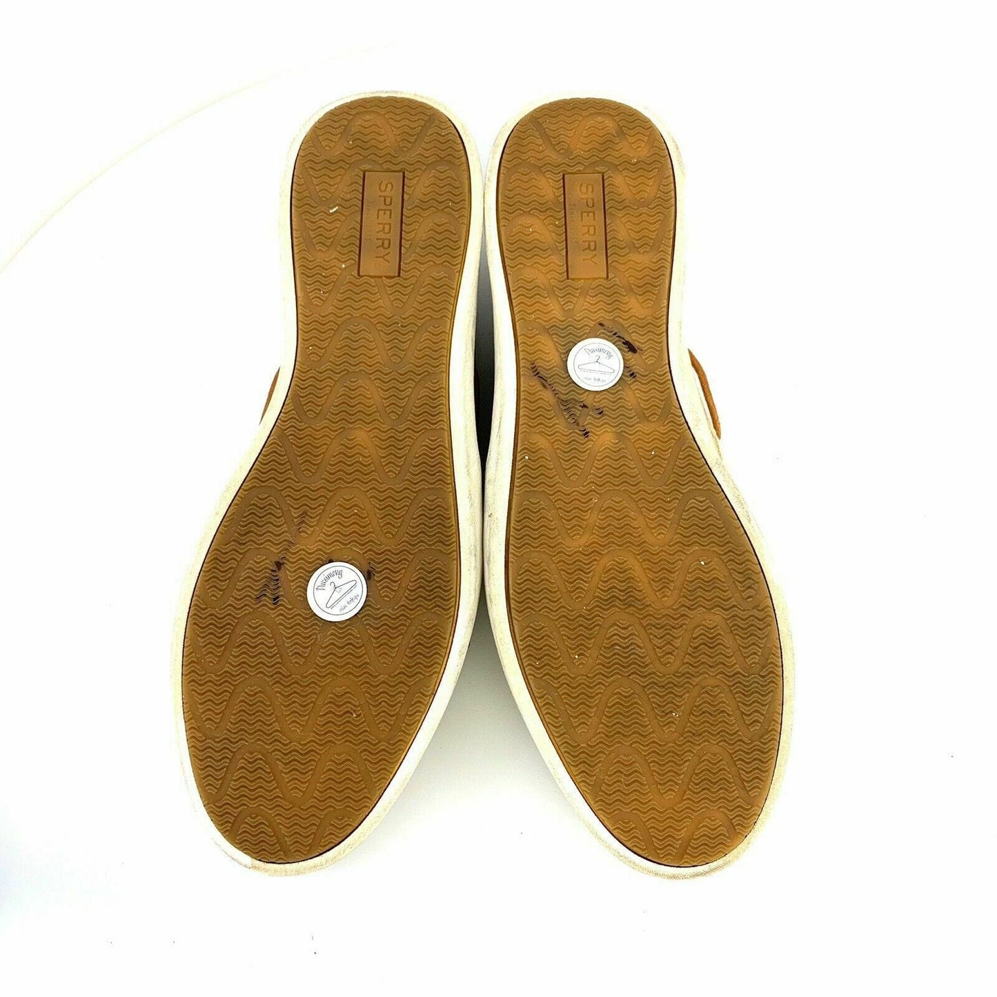 Sperry Top-Sider Womens Boat Shoes Beige Cream Patent Leather 9.5M