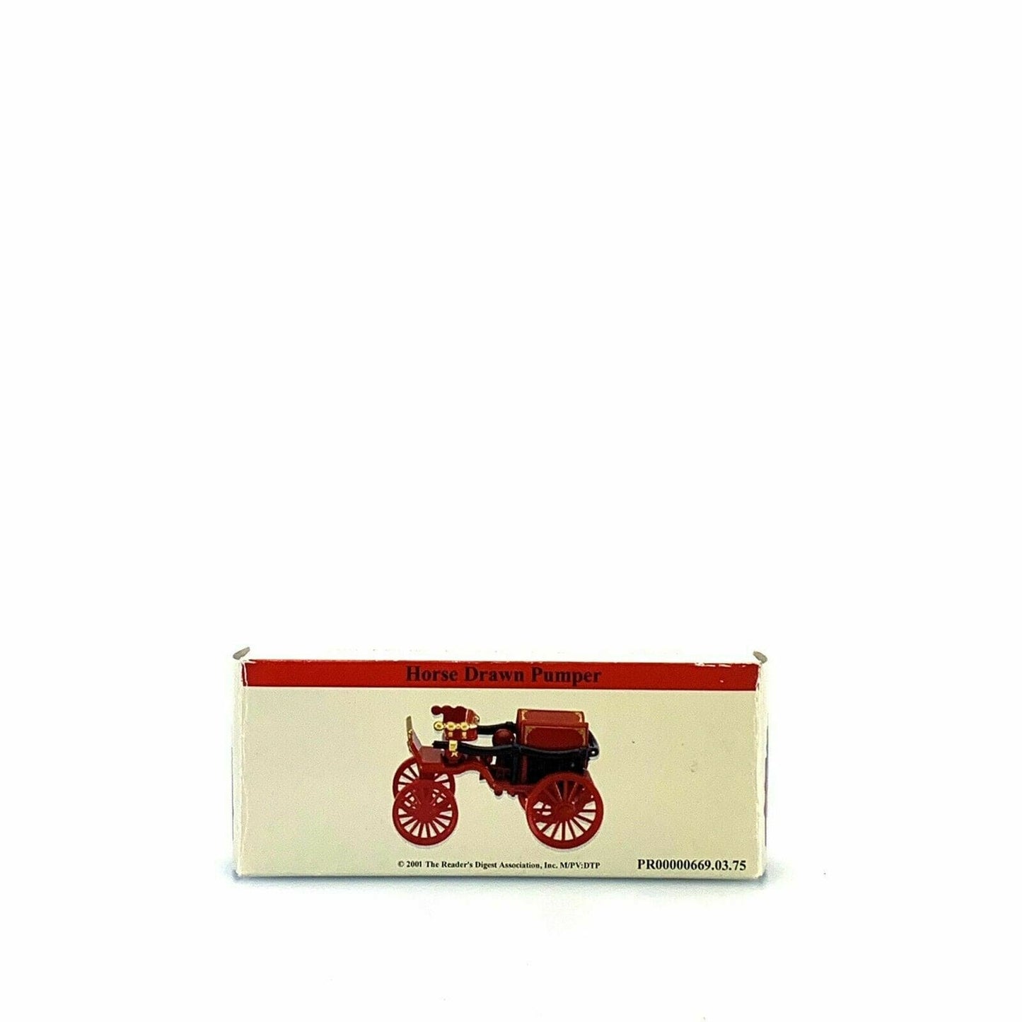 Vintage-inspired Readers Digest Fire Truck Horse Drawn Pumper - Red, 1:64 - Very Good