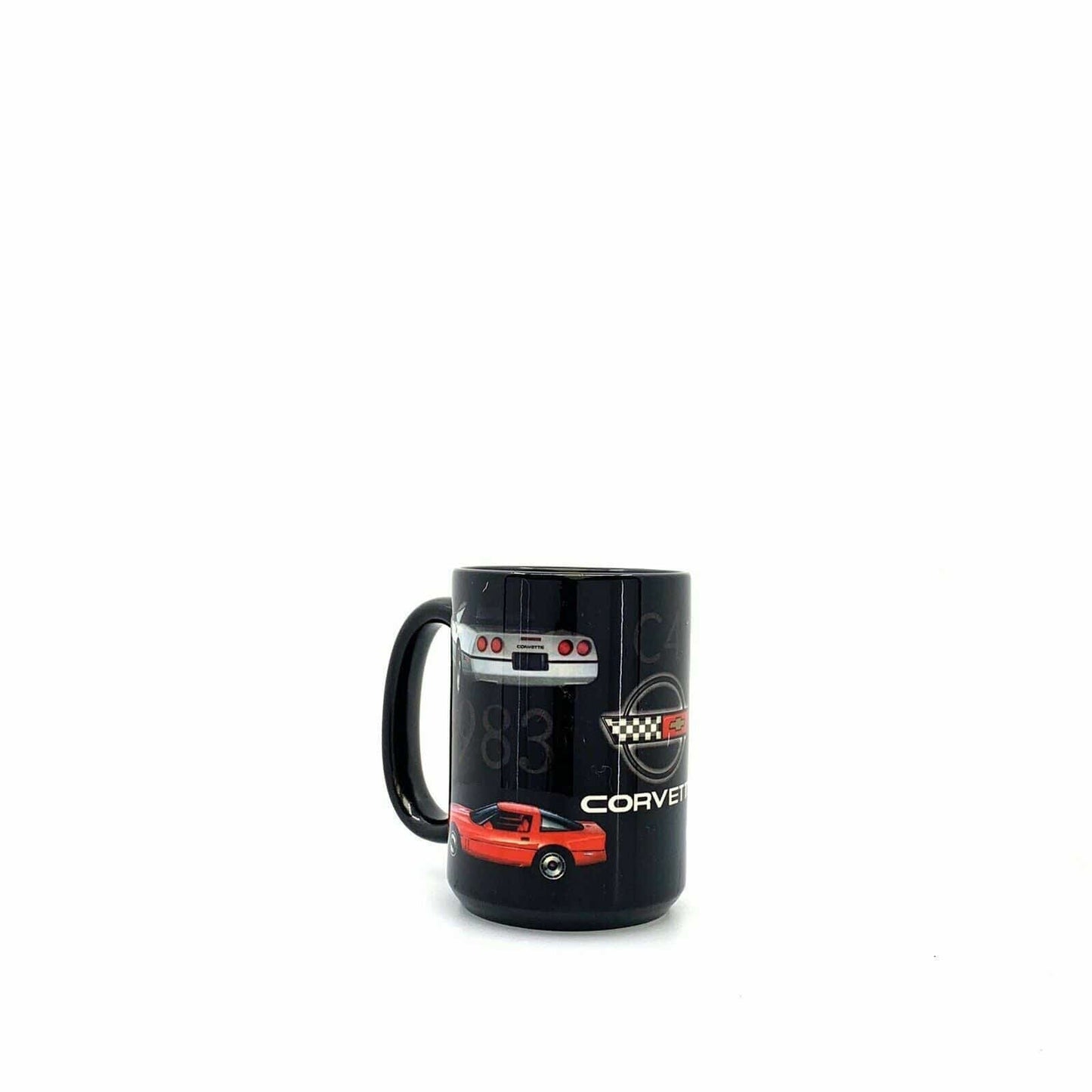 Nostalgic Chevrolet Corvette Vintage Coffee Cup - 16oz, Black, Very Good