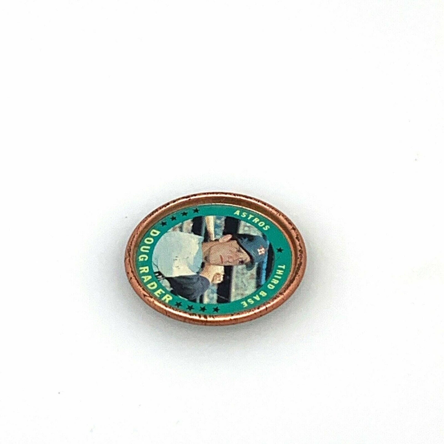 Topps Baseball Coin Pin #17 Doug Radar Houston Astros MLB 1966