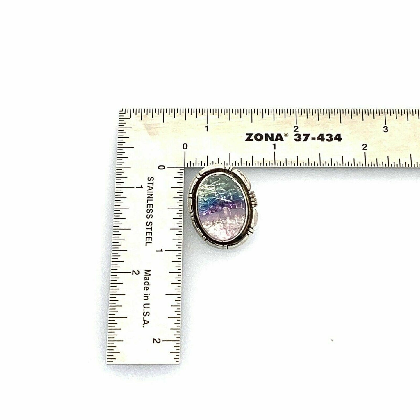 Vintage Elegant Native Navajo Oscar Alexius Womens Sterling Silver Purple Charoite Clip On Earrings