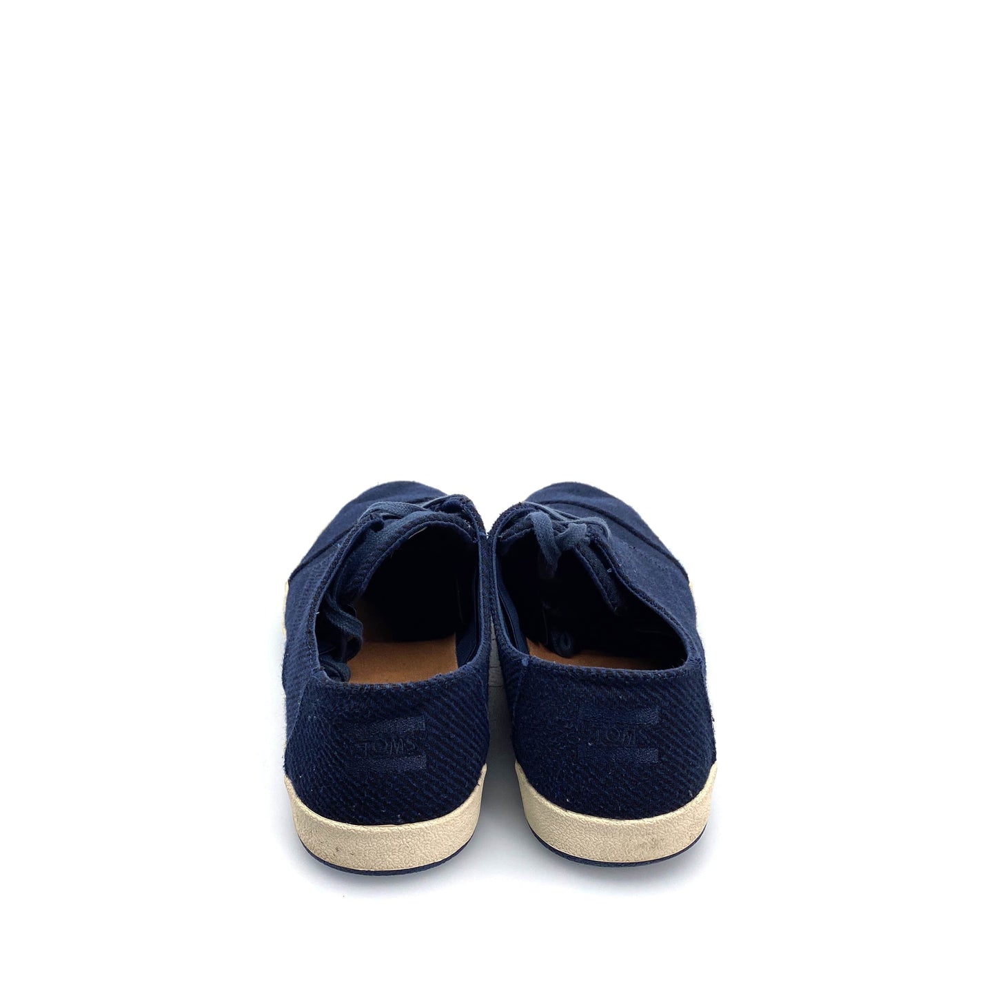 Toms Mens Oxford Shoes | 12 | Blue | Casual Lace-Up Sneakers | Pre-Owned