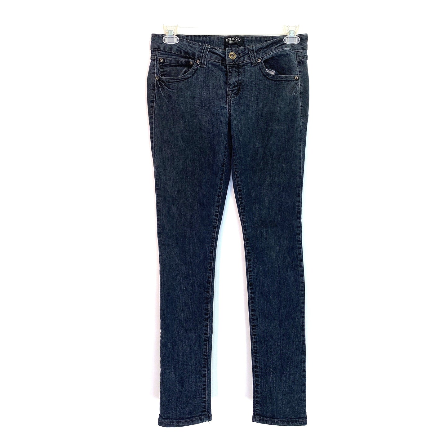 Bongo London Juniors' Low-Rise Skinny Jeans - Blue Denim - Size 9