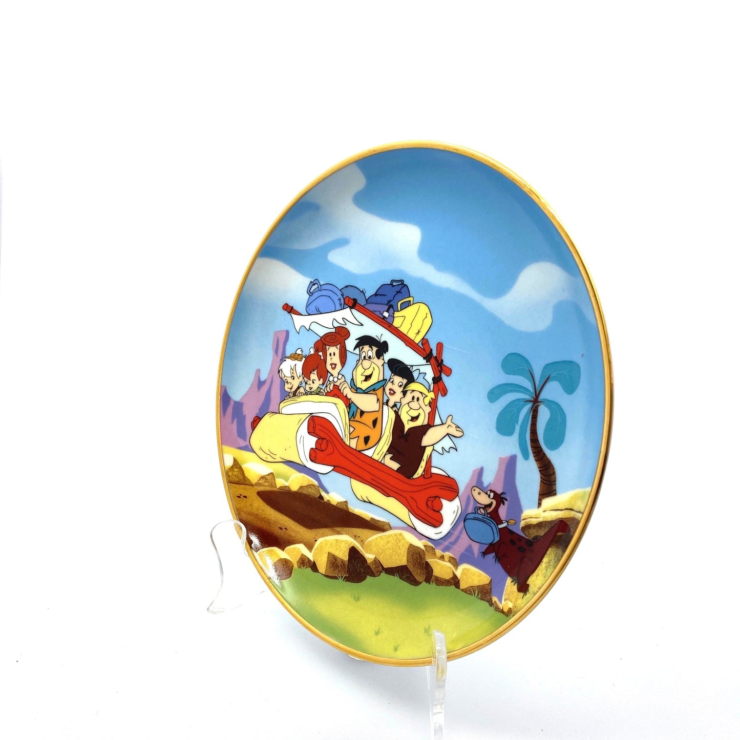 The Franklin Mint Flinstones Collectible Plate “The Original Stone-Age Family” 1992 Limited Edition