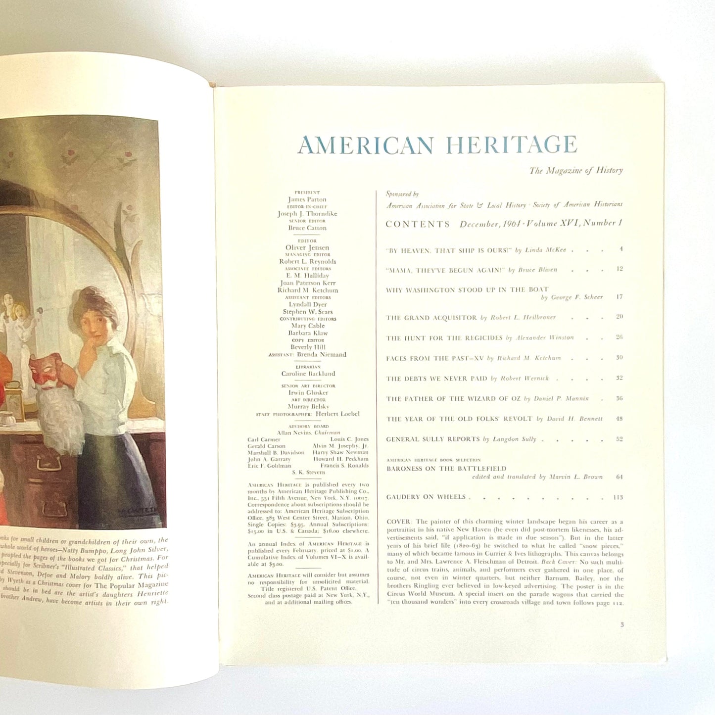 Vintage American Heritage December 1964 • Volume NVI, Number I Hardcover History Book
