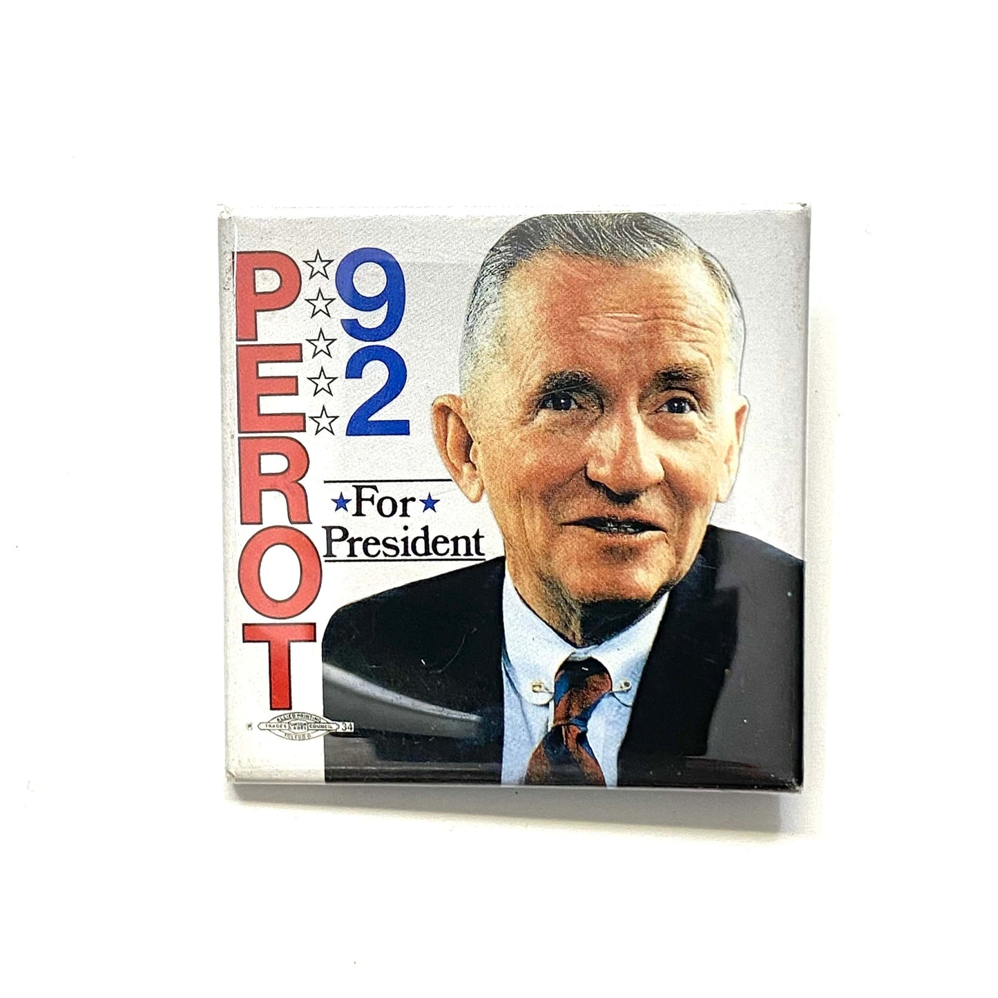 Ross Perot 1992 Presidential Campaign Keychain Pinback Button Pin Swag Memorabilia