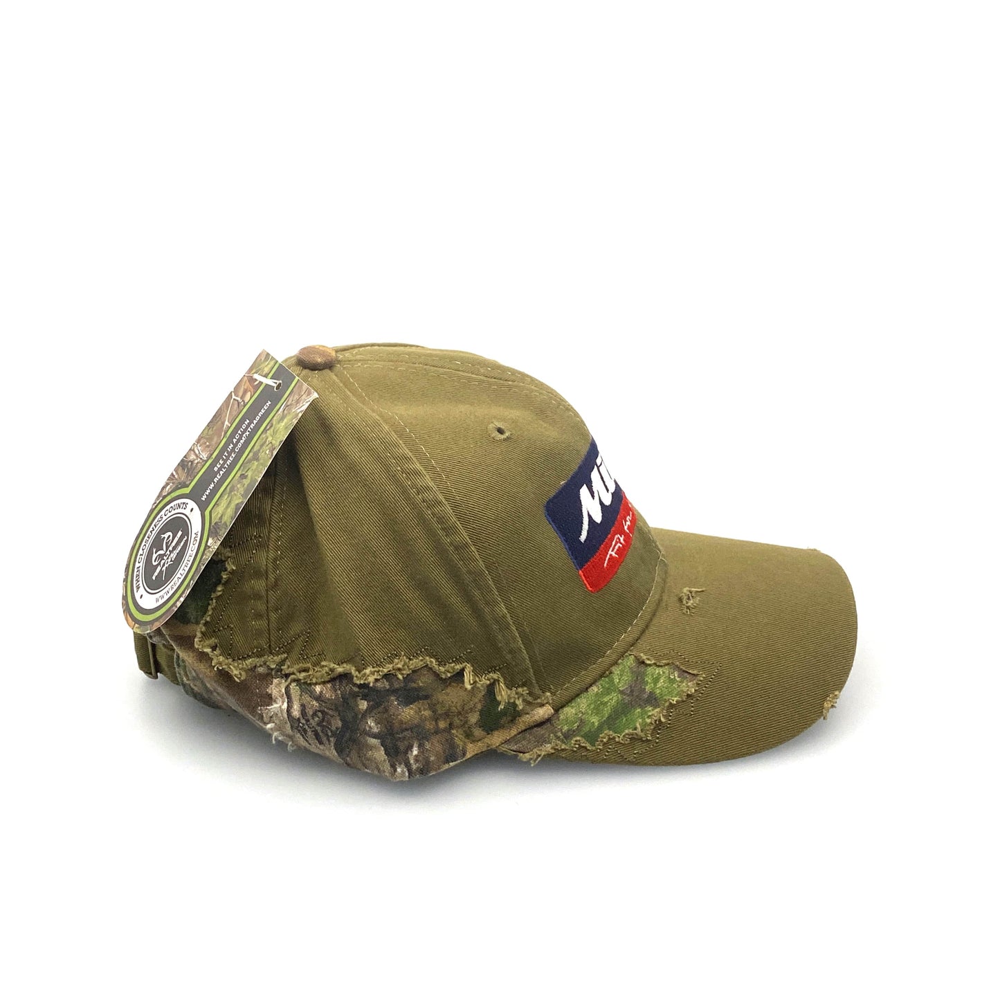 Mitas Tires Dad Hat Adjustable Green Camouflage Baseball Cap Distressed