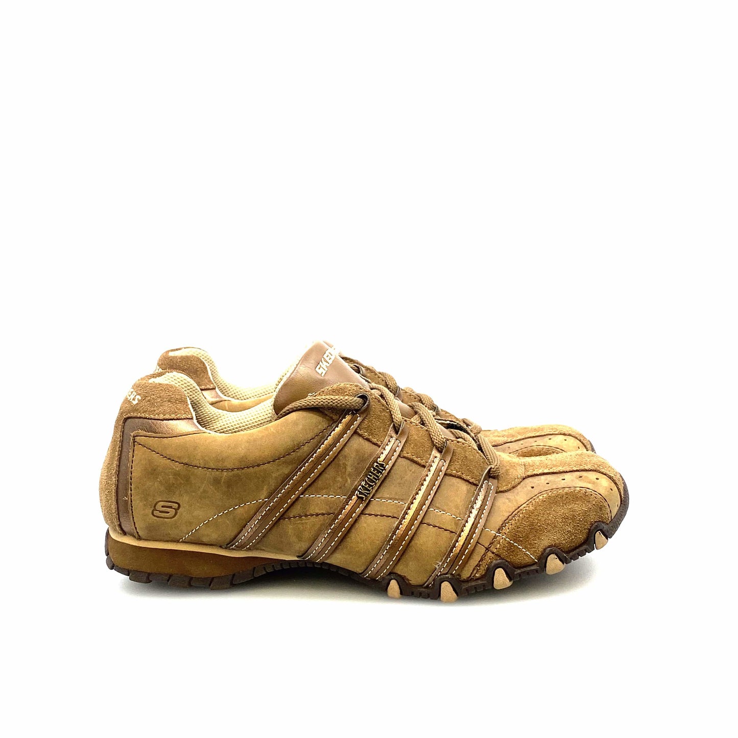 Skechers Womens Size 8 Brown Leather Lace Up Casual Shoes