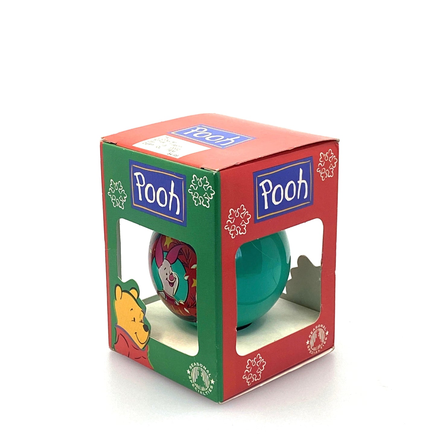Seasonal Specialties Winnie the Pooh Piglet Holiday Ornament Green Ball