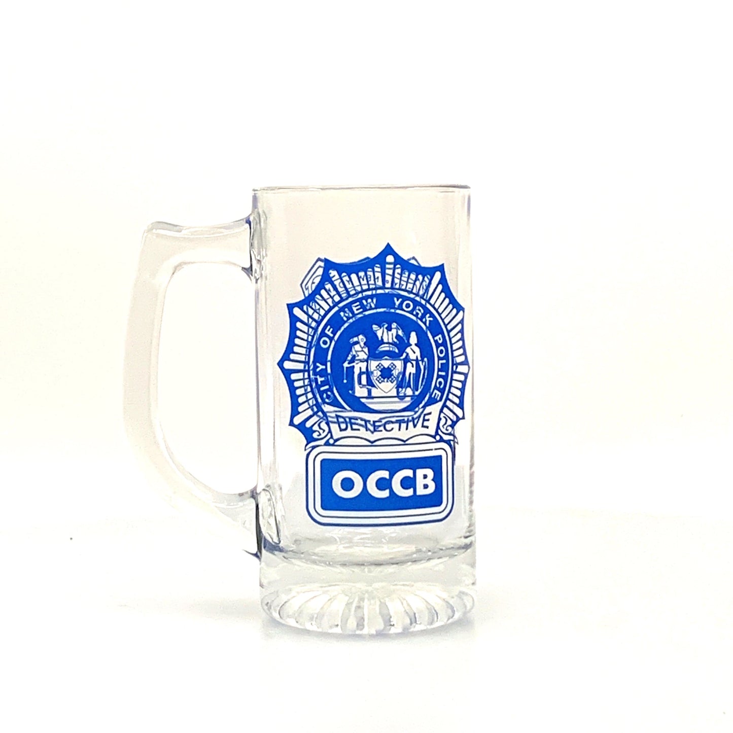 New York City Police Department Detective Organized Crime Bureau Glass Mug