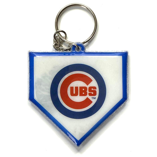 Vintage “Navy Pier Chicago” Cubs Travel Souvenir Keychain Key Ring Plate Soft Plastic