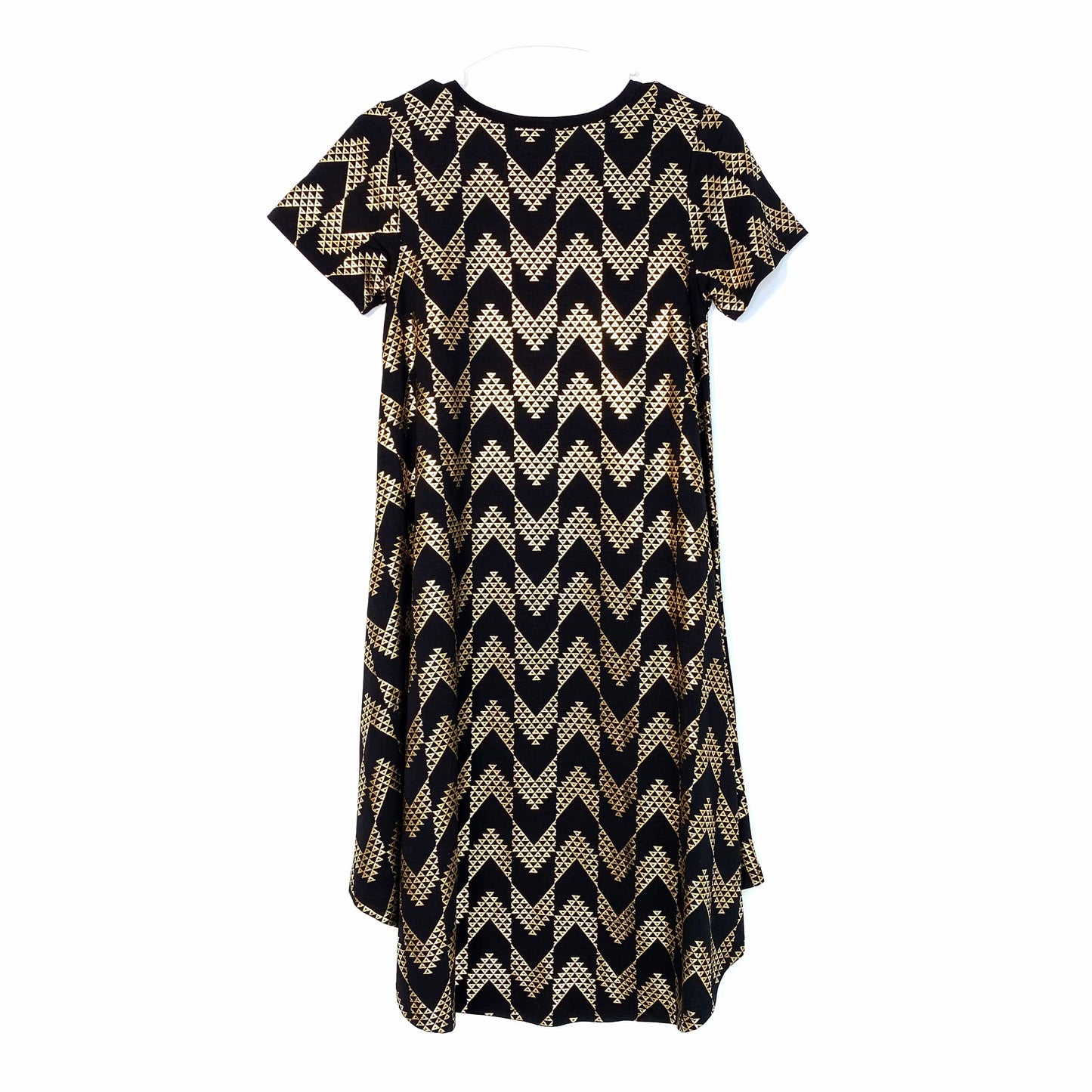 NEW LuLaRoe Womens Size XXS Black Simply Comfortable Carly Dress Silver Details