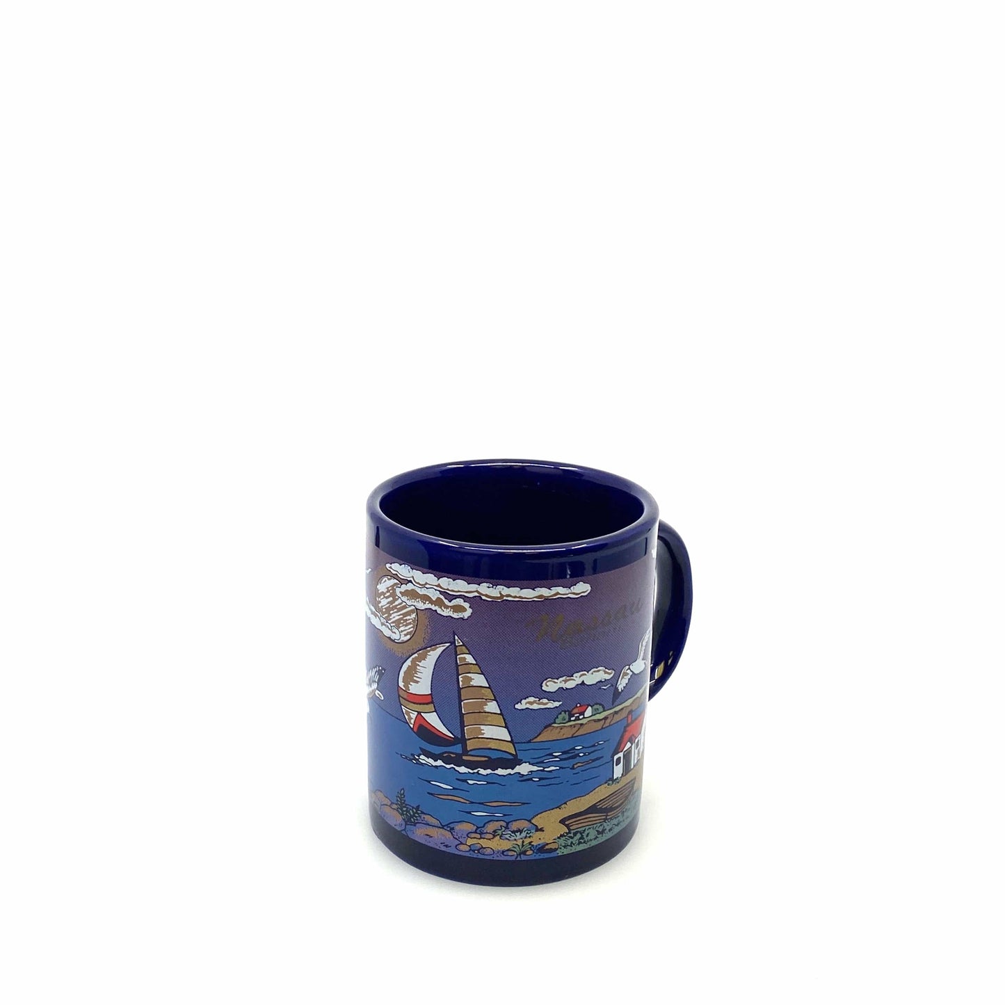 Nassau Travel Souvenir Coffee Cup 12 Fl Oz Blue Ocean Theme