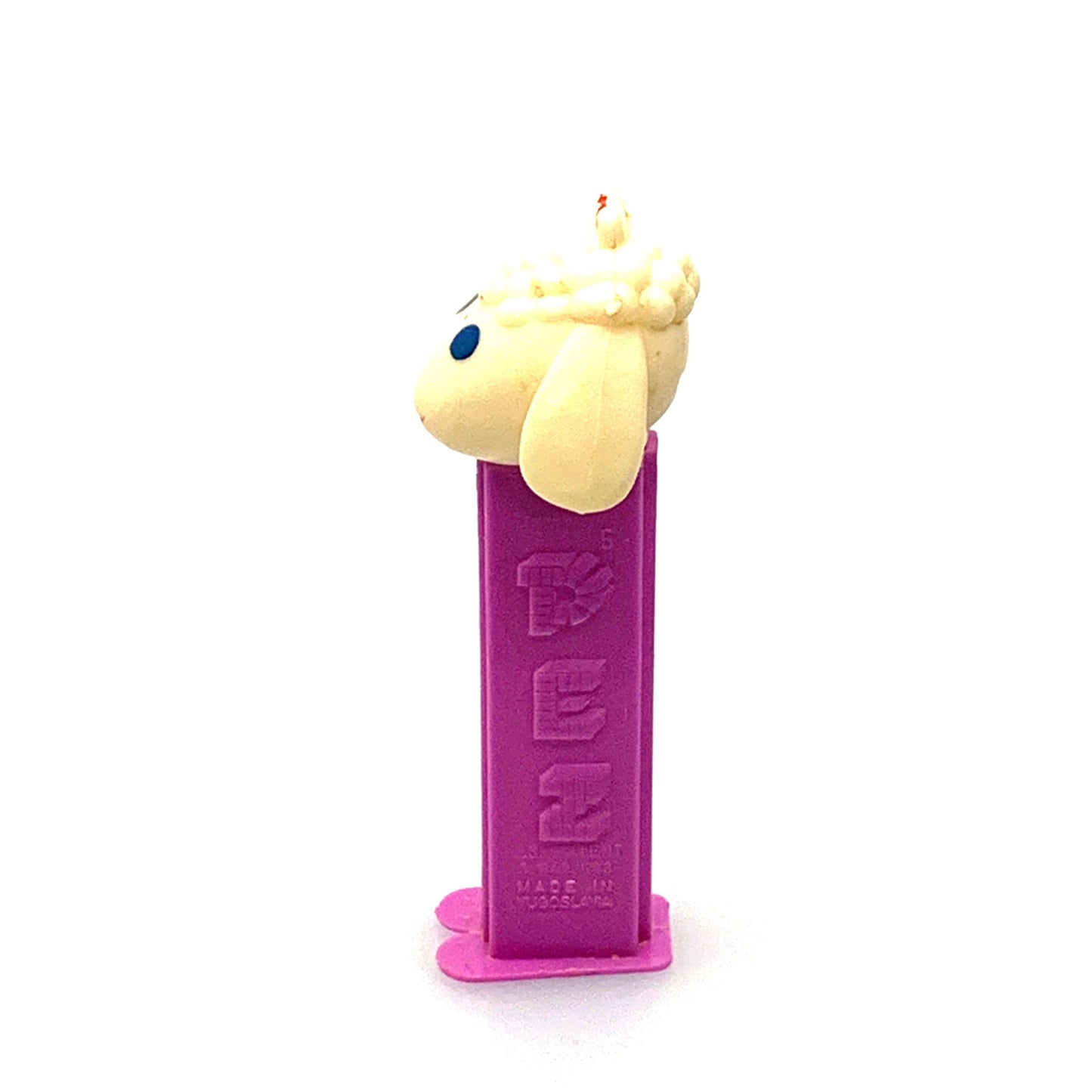 Vintage Pez Dispenser Yugoslavia Lamb Purple Base