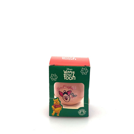 Seasonal Specialties Winnie the Pooh Piglet - Merry Christmas Holiday Ornament Pink Ball