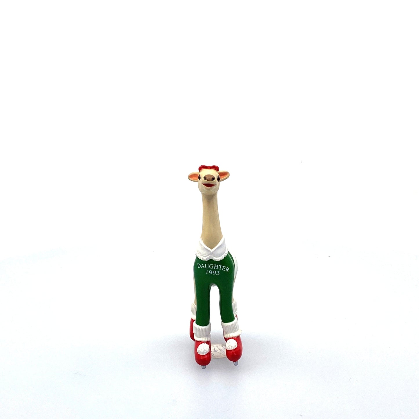 Hallmark Keepsake Christmas Tree Holiday Ornament Skating Giraffe “Daughter” 1993
