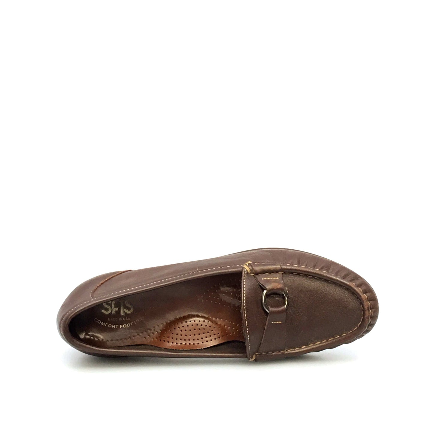 SAS Womens Size 8M Brown Leather Loafers Shoes Tripad Comfort Walking
