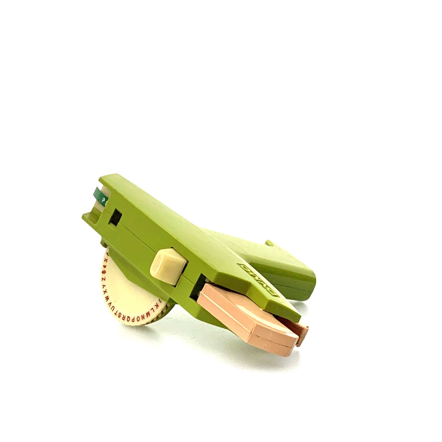 Vintage DYMO 1800 Label Maker 3/8” 1/4” Tape Avocado Green Plastic