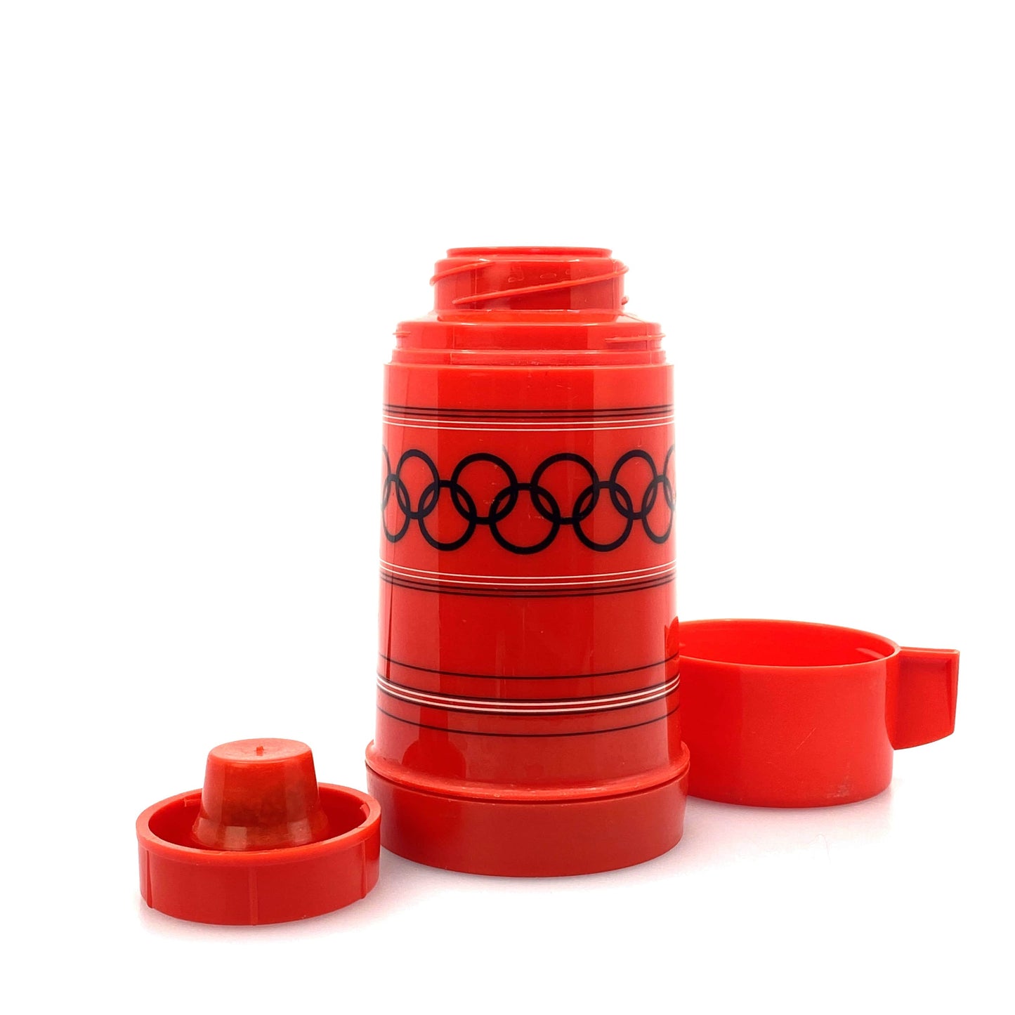 Vintage Gamble Skogmo Half-Pint Red Vacuum Bottle