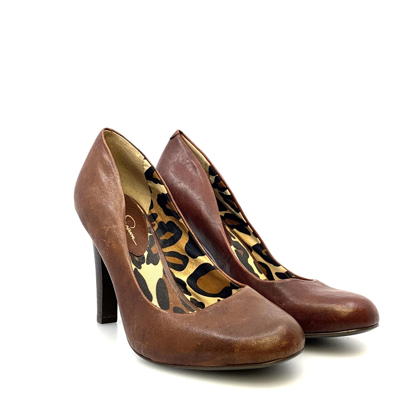 Jessica Simpson Womens Size 9B Brown High Heels Shoes