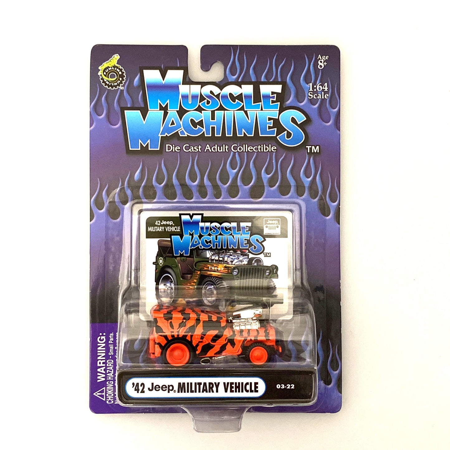 Muscle Machines Jeep Diecast Car – Vibrant Orange 1:64 Scale Model for Vintage Toy Enthusiasts