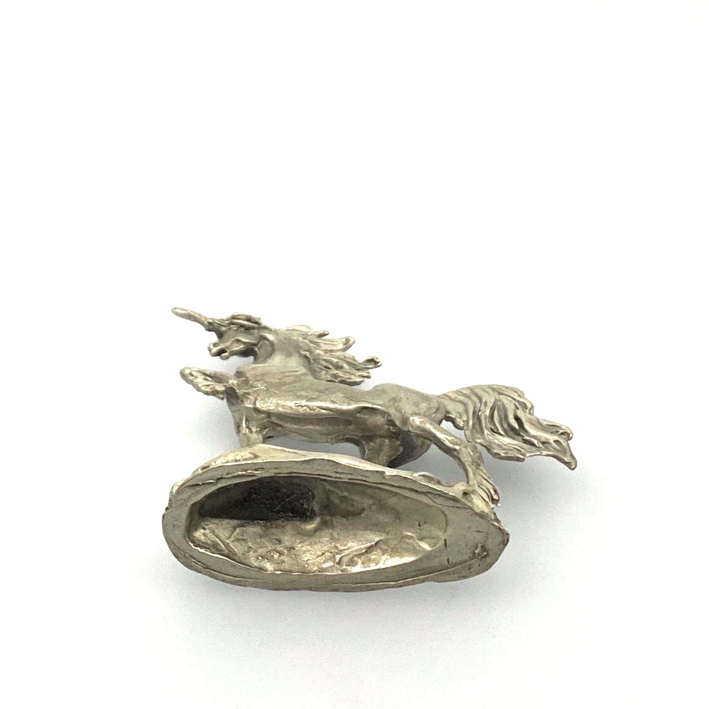 Spoontiques 1983/1984 Pewter Unicorn Figurine w/Glass Ball