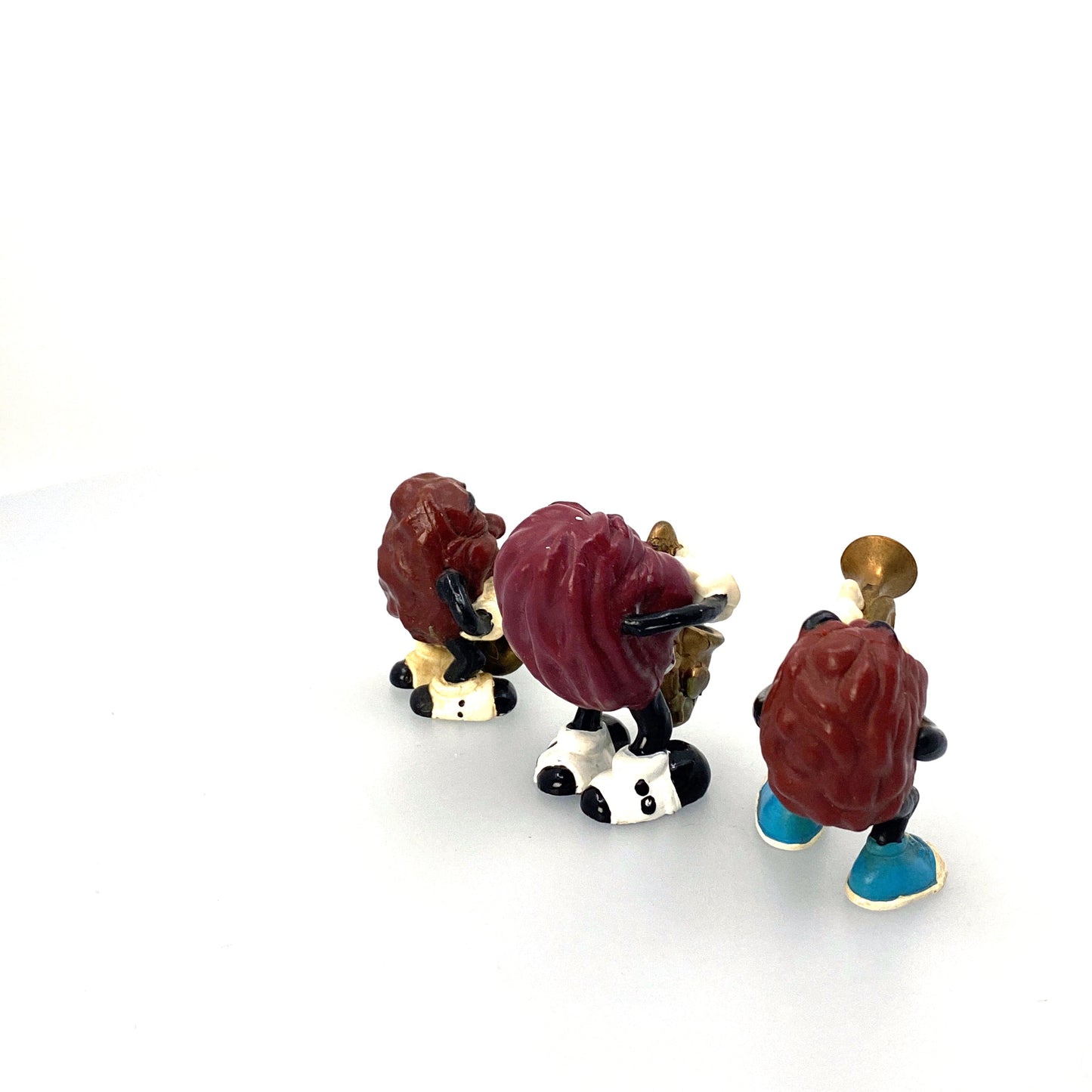 Vintage California Raisins Collectible Figurines - (3) Musicians