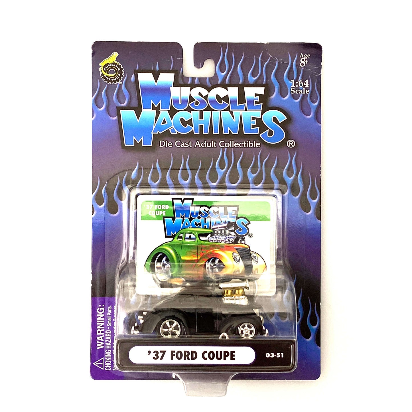 Muscle Machines '37 Ford Coupe – Stunning Black Diecast Collectible for Car Enthusiasts – Vintage 1:64 Scale Model