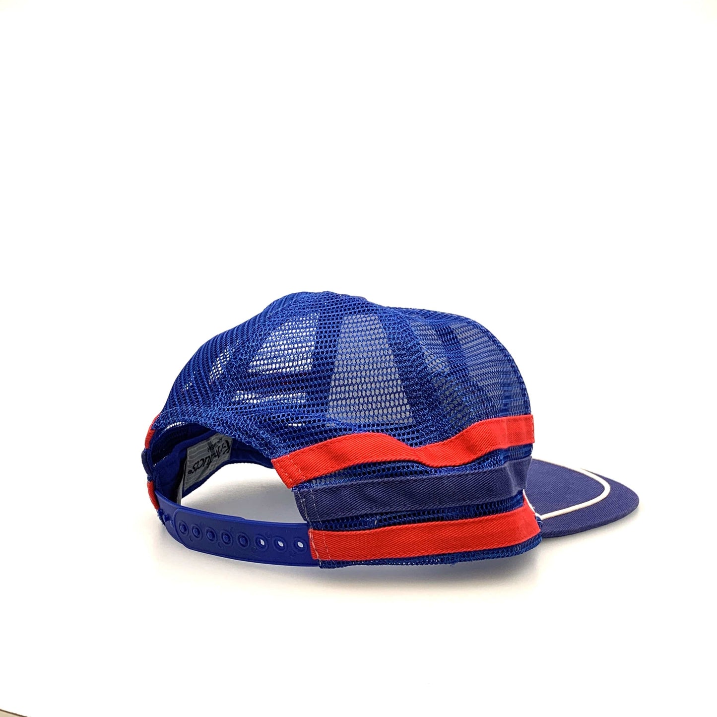 K Products Mesh 3 Stripe Trucker Hat Red White Blue Bud Light Beer OS