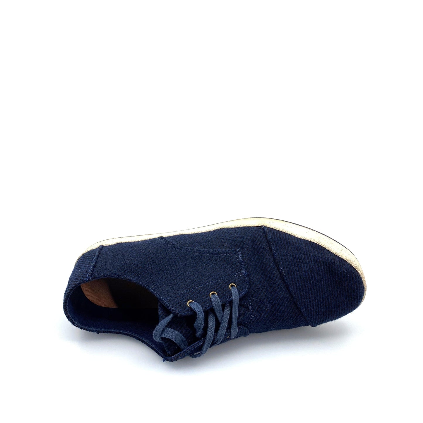 Toms Mens Oxford Shoes | 12 | Blue | Casual Lace-Up Sneakers | Pre-Owned