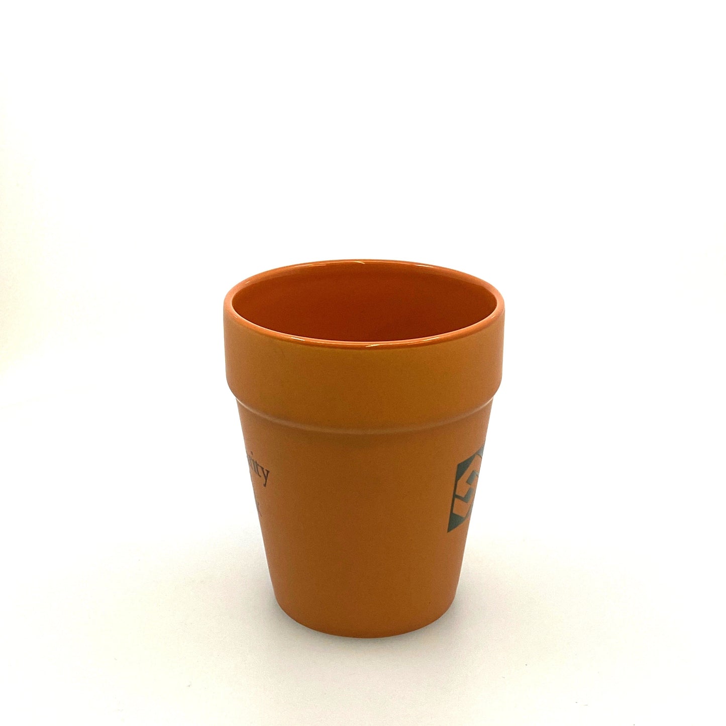 Security First Bank Terracotta “Flower Pot” Coffee Cup, 12 Oz.