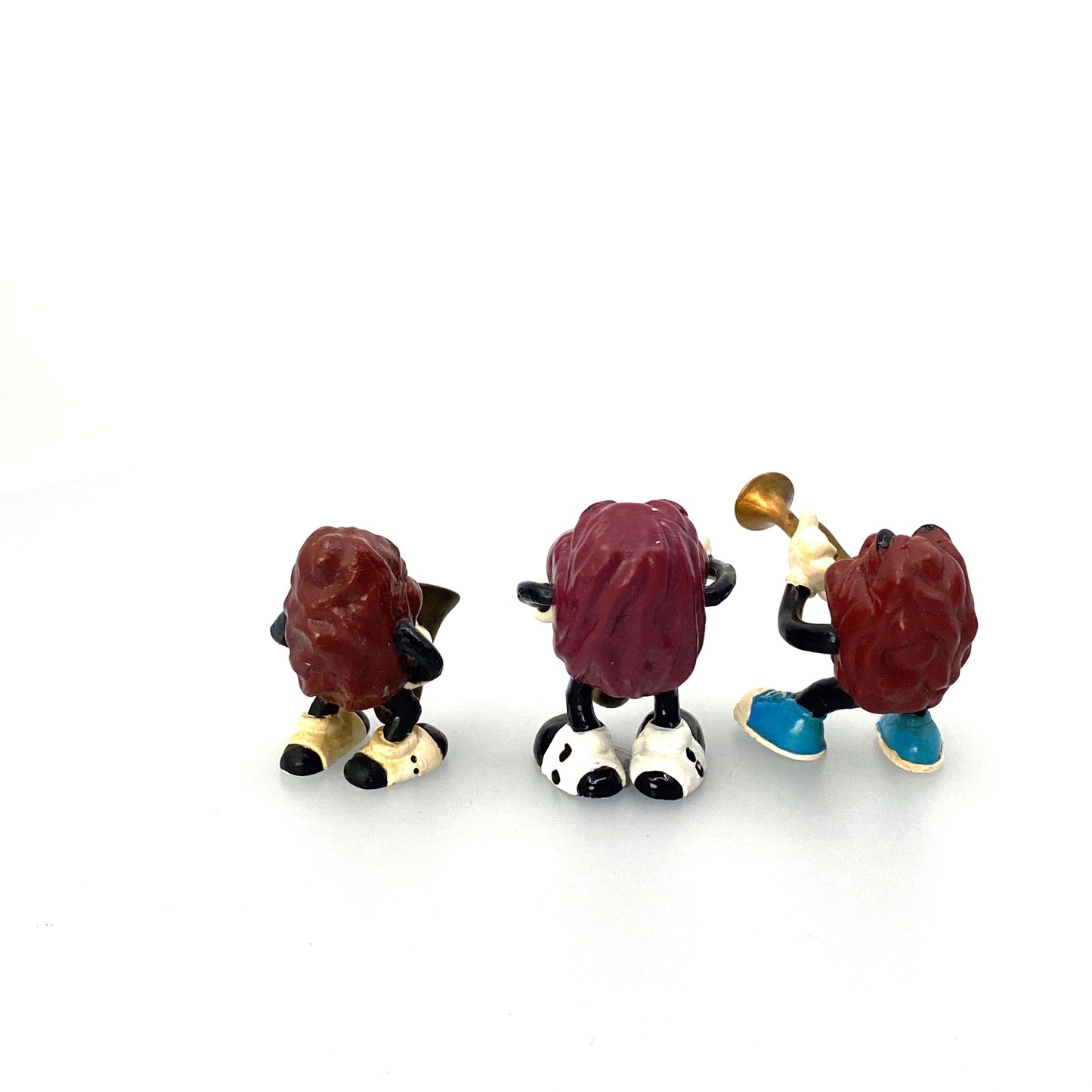 Vintage California Raisins Collectible Figurines - (3) Musicians