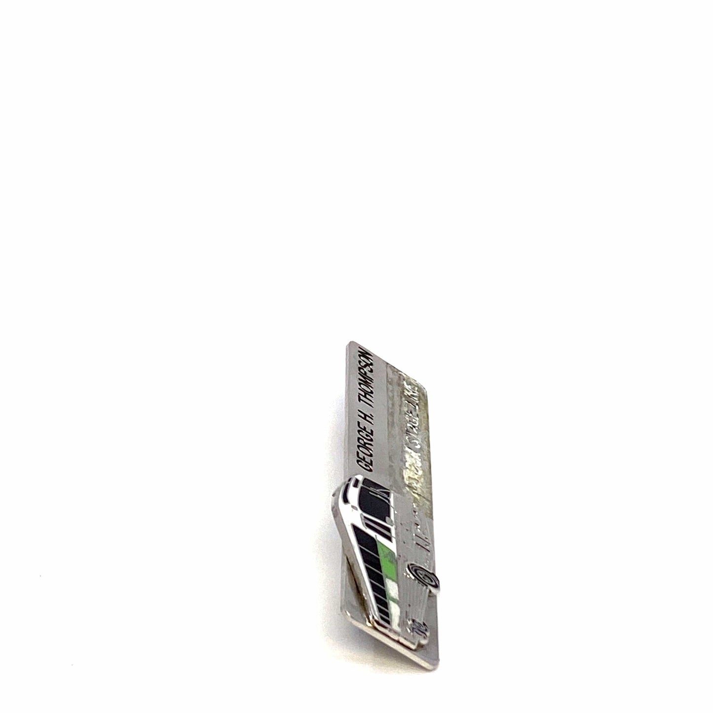 Vintage 1980’s Eagle Stage Lines Bus Drivers Lapel Pin - “George Thompson”