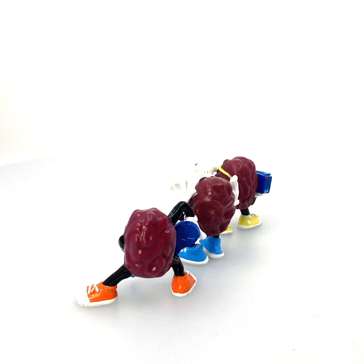 Vintage California Raisins Collectible Figurines - (3) Horns