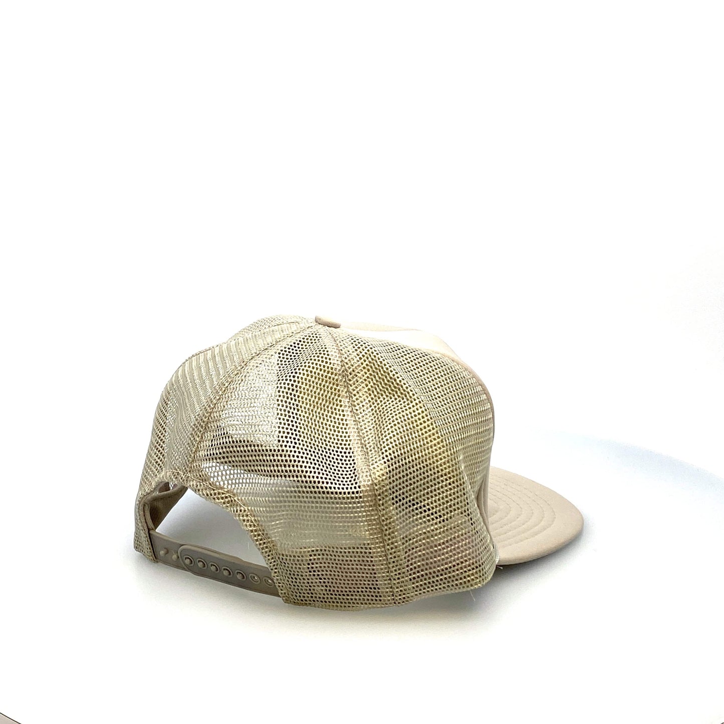 Vintage Nova MIDWEST HYDRAULIC Beige Foam Mesh Trucker Hat SnapBack OS