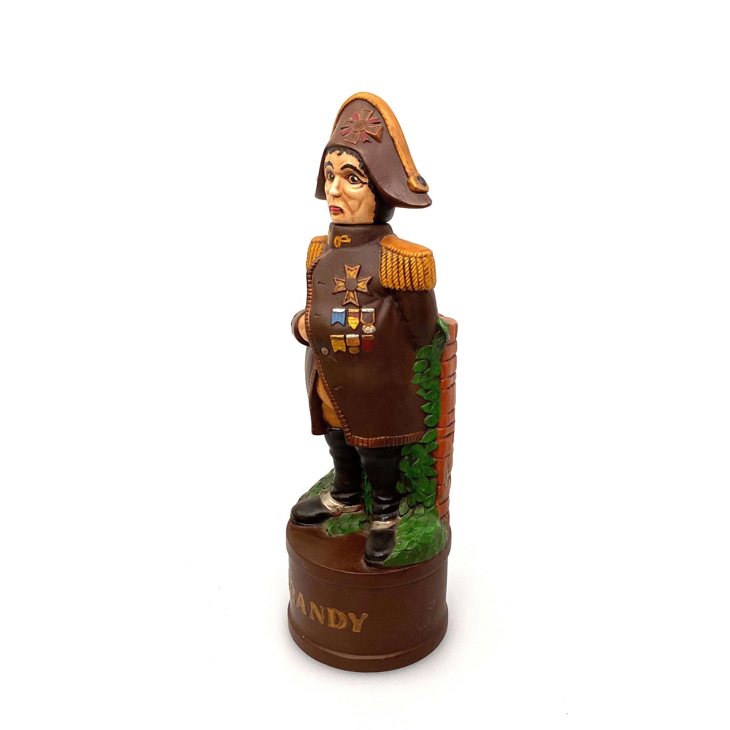 Vintage Napoleon Bonaparte Ceramic Brandy Decanter 12”