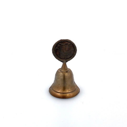 Vintage Hand Bell Travel Tourism Collectible Gold - Hoover Dam